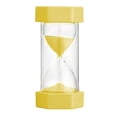 thumbnail image 1 of Reloj de arena Zriyin con temporizador de arena de colores, juego de reloj de arena de 5 minutos, reloj de arena amarillo de 5 minutos, 1 of 7