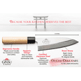 thumbnail image 2 of GINSU KATANA 6" DEBA ORIGINS COLLECTION -420J2 Japanese Stainless Steel- single bevel forged blades with maple handle, 2 of 7