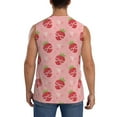 thumbnail image 4 of Daiia Strawberries Printed Men's Tank Tops,Casual Soft Sleeveless Gym Muscle Shirts Bodybuilding Tee-Medium, 4 of 8