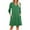 Green, variant on HAJWOH Fall Dresses for Women 2025 Trendy a Line Dress Long Sleeve V Neck Midi Dresses Comfort Party Dresses Blue M