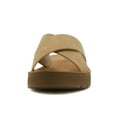 thumbnail image 3 of SODA LUCY ~ Women Open Toe Flatform Platform Crisscross Band Upper Fashion Slide Sandals, 3 of 5
