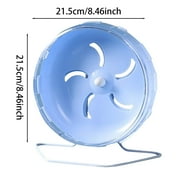 WXLCISI Silent Hamster Wheel Large Small Animal Exercise Wheel With Stand | Blue Design | Easy Installation For Hamsters