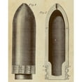 thumbnail image 3 of Inventions 20x24 Black Modern Framed Museum Art Print Titled - Exploding Artillery Shell for Breech-Loaders, 3 of 5