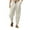 Beige, variant on lmcalzta Mens Casual Linen Pants Loose Fitted Elastic Drawstring Waist Straight Legs Summer Yoga Beach Long Pants