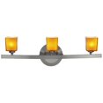 thumbnail image 1 of 63813-18-MC-AMB Sydney 3 Light Vanity Wall Light in Amber - Matte Chrome, 1 of 1