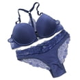 thumbnail image 5 of Conjunto de sujetador de realce sin costuras para mujer, lencería Sexy, ropa interior de Color caramelo, cierre frontal, talla pequeña, nueva moda, 5 of 5