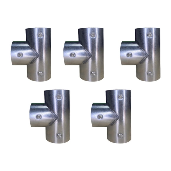 5 conectores de tubería de 3 vías, diámetro interior de 25 mm, soporte para estante de jardín DIY, accesorios fijos de 1", abrazaderas de riel de