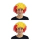thumbnail image 4 of Vogacara Peluca de payaso Cabello Pelos sintéticos Aficionados al fútbol Fiestas de aplicación amplia Tocados multicolores Accesorios de Type1 NO1, 4 of 6