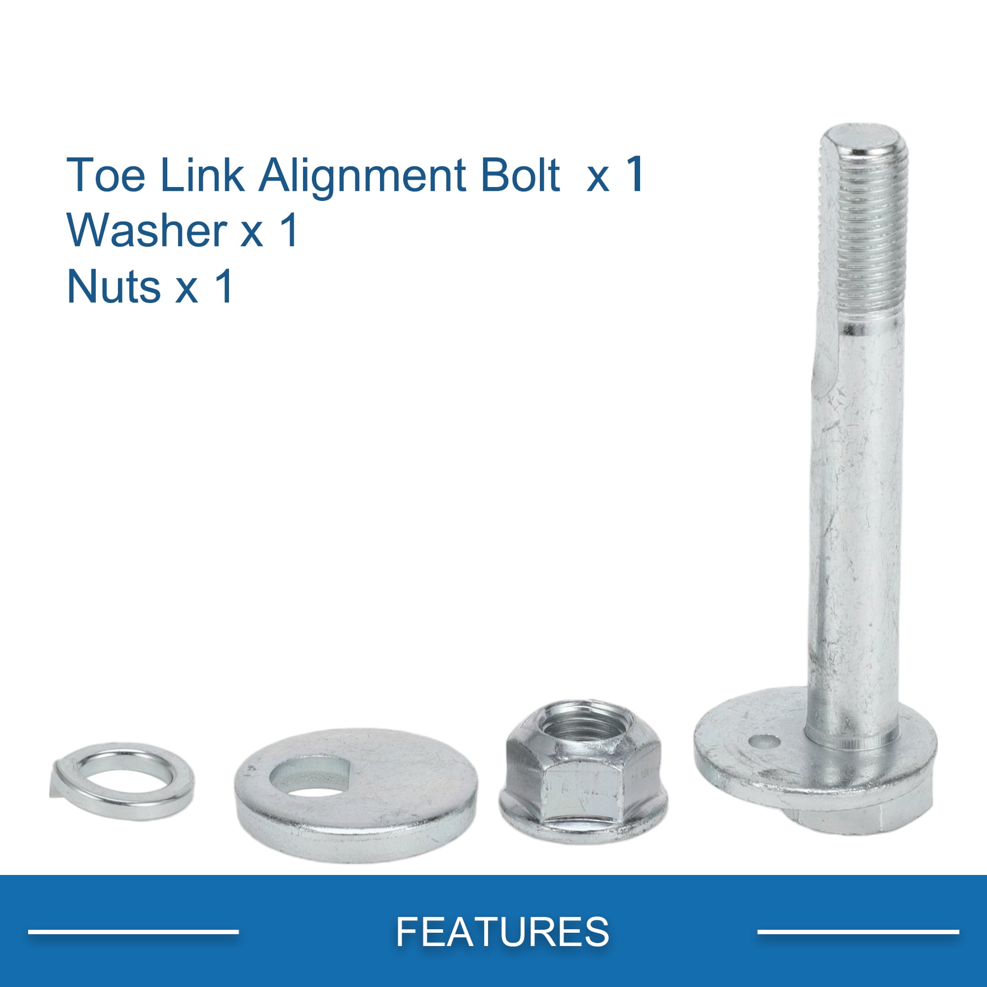 Unique Bargains Camber Alignment Bolt Kit For Hyundai Santa Fe 00-06 Metal Silver Tone