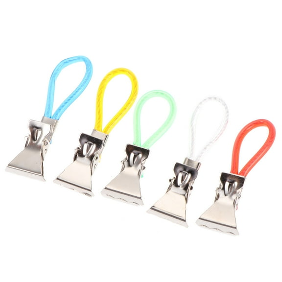 GOOHOCHY 20Pcs Metal Plastic Towel Clip for Hanging Beach Kitchen Bath Towels