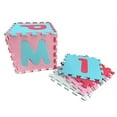 thumbnail image 3 of Tadpoles Super-Soft EVA Foam 36 Piece ABC Playmat, Pink & Aqua, 3 of 3