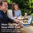 thumbnail image 4 of Bentgo Chill Max Leak-Proof XL Lunch Box (2-Pack)5-Cup Capacity for Adults & Ages 8+, 3 or 4 Compartment Bento Box, BPA-Free, Dishwasher Safe (Pink & Teal), 4 of 7