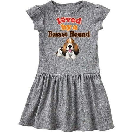 

Inktastic Basset Hound Dog Lover Gift Gift Toddler Girl Dress