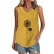 thumbnail image 2 of Fiudx Ofertas Flash Del Día Solo En Línea Camiseta con Botones y Cuello Redondo de Manga Corta con Estampado Pequeño Informal y de Lino para Mujer, 2 of 4