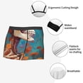 thumbnail image 3 of Xecao Artistic Orange Carnation Skull Print Men's Underwear Boxer Briefs Pack - Your ComfortSoft, Moisture-Wicking, and Breathable Choice for Men's Underwear-X-Large, 3 of 5
