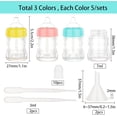 thumbnail image 2 of 15PCS Novelty Mini Milk Bottle Shaped Empty Lip Gloss Tube Bulk Refillable Bottles with 2 Funnels 2 Transfer Pipettes for DIY DIY Lip Gloss Containers Cosmetics 7ml/0.24oz, 2 of 5