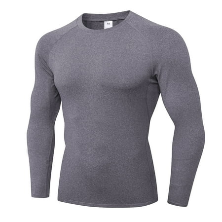 Men s Compression Shirts Long Sleeve Athletic Workout Tops Gym Active Layers Fishing Hiking Swim Long Sleeve Shirts