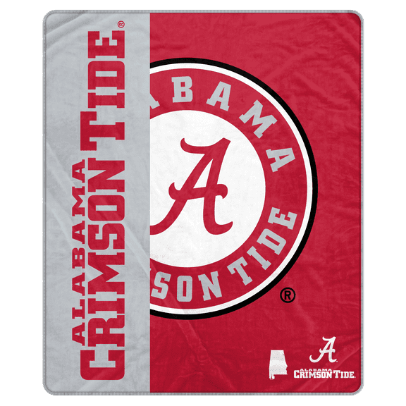 NCAA Alabama Crimson Tide 50x60 Inch Ultra Soft Tailgate Throw