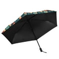 thumbnail image 5 of Fantasy Mandala Compact Sun Umbrella Windproof Travel Umbrellas for Rain Strong Portable UV Protection, 5 of 8