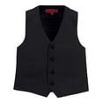 thumbnail image 2 of Gioberti Boy's 4 Button Formal Suit Vest, Black, Size 4T, 2 of 10