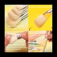 thumbnail image 6 of 10 PCS Assorted Size Paint Brush Gilding Brush Hair Duster Flat Brush Sweep Mops for Watercolor, Wash, Ceramic, 6 of 7