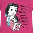 thumbnail image 3 of Disney - You Are Living Your Best Story - Toddler & Youth Girls Short Sleeve Graphic T-Shirt, 3 of 5