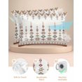 thumbnail image 2 of Hokiten King Size Pillow Cases Set of 2, Pillow Covers for Bed, Retro Southwest, Satin Pillowcases with Zipper for Hair/Skin, Geometric Abstract Bohemia Native Tribal 20x36 Inches, 2 of 6