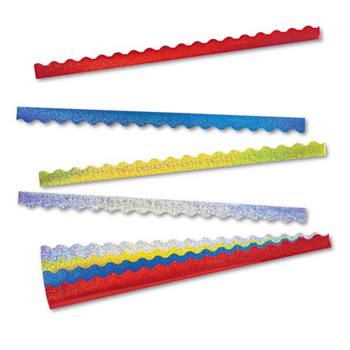 Terrific Trimmers Sparkle Border Variety Pack, 2.25" X 39", Assorted Colors, 40/set | Bundle of 10 Sets