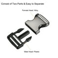 thumbnail image 4 of Uxcell 2.8" Metal Side Release Buckles No Sewing Clips Snaps for Backpack, 2Pack Black, 4 of 5