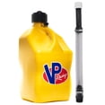 thumbnail image 2 of VP Racing 5.5-Gallon Square Motorsport Racing Utility Liquid Fuel Container Jug and 14 In Deluxe Hose Kit and Multipurpose Cap, Yellow 2 Pack, 2 of 9