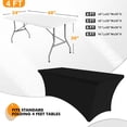 thumbnail image 2 of Mantel SEPARO, 1 paquete, 122 cm, spandex negro, 4 pies, 2 of 9