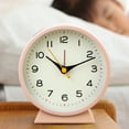 thumbnail image 3 of UDIYO Analog Clock, Alarm Clock Battery Operated, Silent Non Ticking Desk Clocks for Kids Student, Clock for Bedroom with Night Light Function, Simple Stylish Design, Vintage Clock, 3 of 7