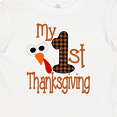 thumbnail image 4 of Inktastic Plaid 1st Thanksgiving Turkey Boys or Girls Baby T-Shirt, 4 of 5