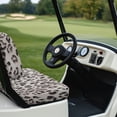 thumbnail image 6 of Pzuqiu 2-Piece Leopard Print Golf Cart Seat Covers Set - Breathable Washable Protective Cover for Most 2-Seater Golf Carts, 6 of 10