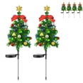 thumbnail image 4 of 2pcs 20 LEDs Outdoor Solar Christmas Tree Light with 2V 100mAh Solar Panel 2 Modes IP65 Waterproof Auto On/off Solar Garden Lights, 4 of 9