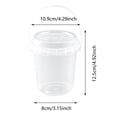thumbnail image 3 of 10Pcs Clear Drink Tumblers with Handle, Leakproof Single-Hole Lid & Straw, 700ml Reusable Iced Coffee Cups for Fruit Juice, Smoothies, Home Parties & Cafe Use, 3 of 4