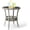 Grey, variant on Outdoor Wicker Side Table, Patio Side Tables for Outside Tempered Glass Top Wicker Table with Storage End Table for Balcony Porch Deck (Dark Brown)
