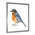 thumbnail image 2 of Designart 'Ancient Orange Bird' Traditional Framed Art Print, 2 of 4