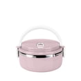 thumbnail image 2 of Stainless Steel Lunch Box for Adults - 3-Layer Insulated Bento Box with Leak-Proof Lock, Thermal Food Container for Work, School, or Picnics, 2 of 3
