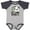 Baseball Heather and Navy, variant on Inktastic My Great Grandma Loves Me Cute Panda Boys or Girls Baby Bodysuit