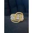 thumbnail image 2 of Pave 1.93 Cts Marquise Baguette Round Cut Diamonds Hip-Hop Mirco Paved Ring In Fine 14K Yellow Gold, 2 of 13