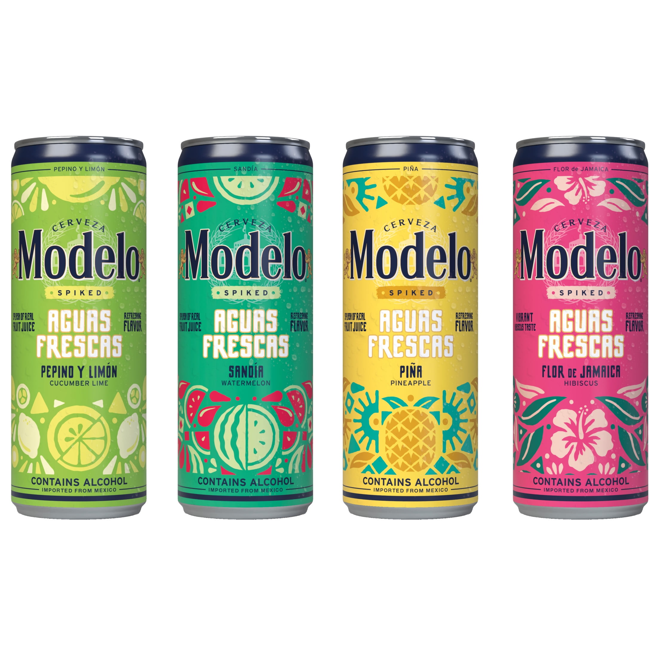 Modelo Spiked Aguas Frescas Variety Pack 12 Slim Cans Flavored