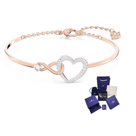 PULSERA CORAZON INFINITO SWAROVSKI + KIT DE REGALO