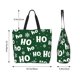 thumbnail image 5 of Fotbe Ho Ho Ho A Bolsa Tote Estética de Lona con Estampado para Mujer - Bolsa Reutilizable de Hombro Casual para Vacaciones, Compras, Trabajo y Gimnasio, 5 of 8