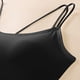 thumbnail image 5 of Sujetador de realce de color liso para mujer, lencería plegable y caída, blusa de poliéster para uso diario., 5 of 7