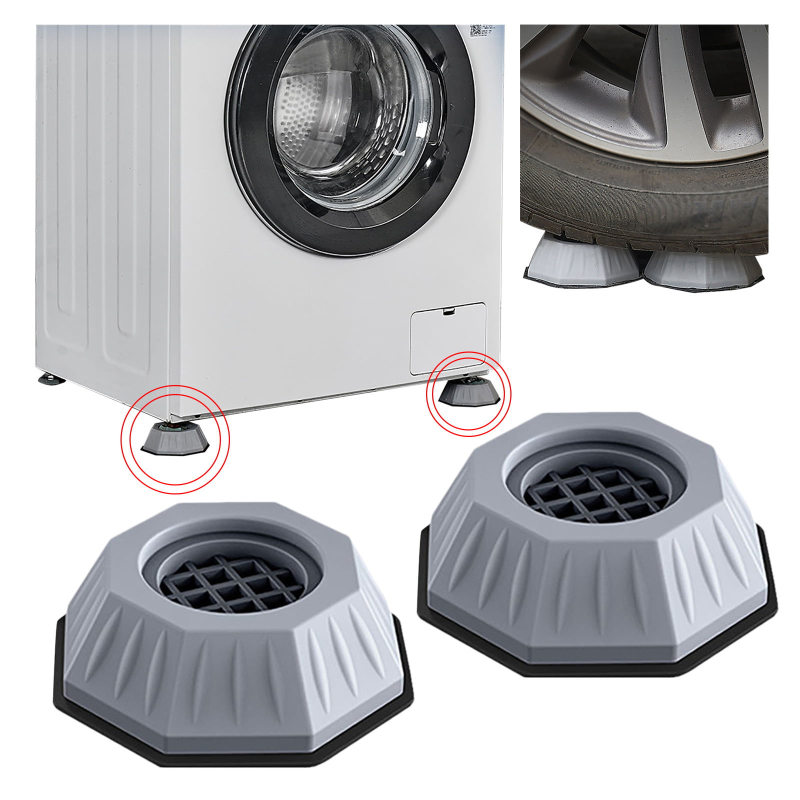 Washing Machine Support Mats Anti-Vibration Legs Stopper Foot Feet Pad Pads C5F8 