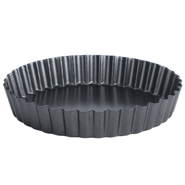 Molde redondo antiadherente de acero al carbono para pizza, tartas y pasteles con base extraíble (9 pulgadas)
