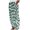 A-Green92, variant on Yuanlong Women Pants Stylish Fashion Straight Wide Elastic Waist Striped Side Button Loose Pant Daily Bottom Casual Trouser