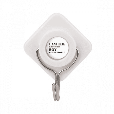 

I Am The Handsomest Boy Art Deco Fashion Adhesive Wall Hooks Hanging Self Sticky
