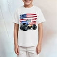 thumbnail image 2 of Kogui Boys 4th of July Shirts American Flag T-Shirts Kids Patriotic Independence Day Memorial Day Tops Tees (White,2-3 Years), 2 of 4